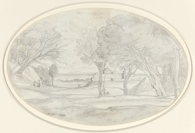 Recuerdo de la Toscana, 1844 de Jean Baptiste Camille Corot