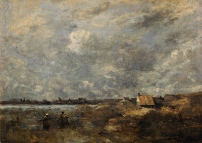 Tiempo tormentoso. Paso de Calais, c. 1870 de Jean Baptiste Camille Corot