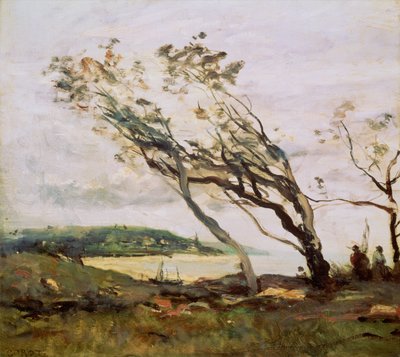 Día tormentoso en el Canal de Jean Baptiste Camille Corot