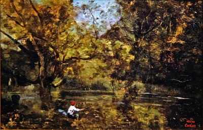 El pescador de Jean Baptiste Camille Corot