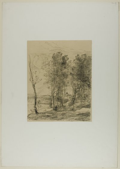 El campanario de St. Nicolas-lez-Arras de Jean Baptiste Camille Corot