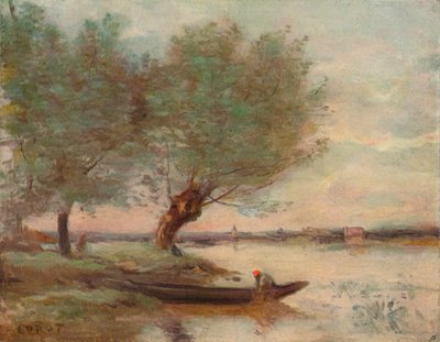 El barquero, 1806-1875, 1906-7 de Jean Baptiste Camille Corot