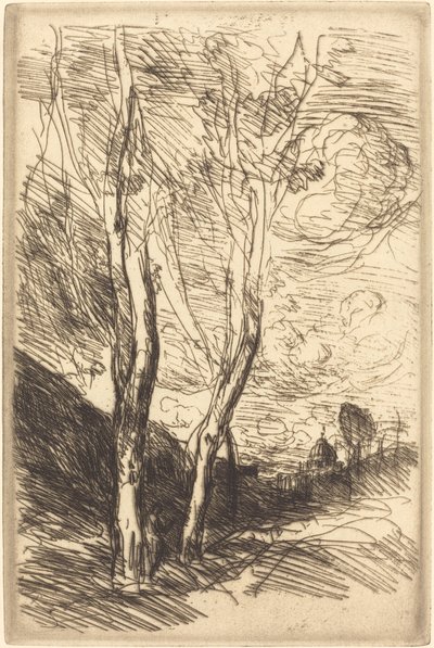 La Catedral de Florencia Le Dome florentin, c. 1869-1870 de Jean Baptiste Camille Corot