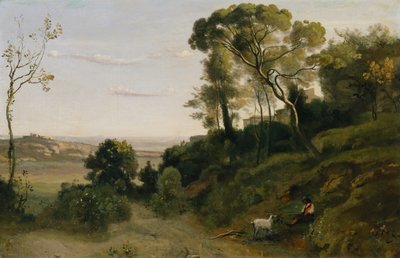 El Campo cerca de Nápoles de Jean Baptiste Camille Corot