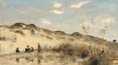 Las dunas de Dunkerque, 1873 de Jean Baptiste Camille Corot
