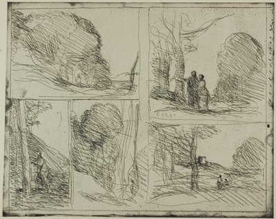 El jardín de Pericles de Jean Baptiste Camille Corot