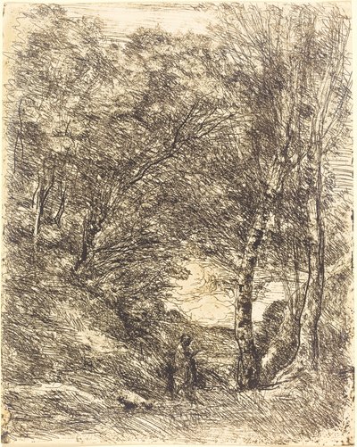 Los jardines de Horacio de Jean Baptiste Camille Corot
