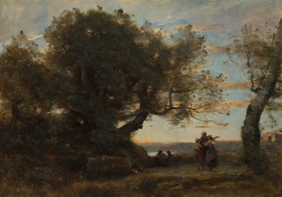 Los gitanos, 1872 de Jean Baptiste Camille Corot