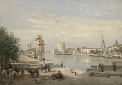 El puerto de La Rochelle de Jean Baptiste Camille Corot