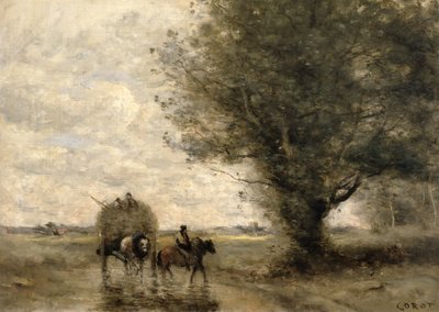 El carro de heno, c. 1860 de Jean Baptiste Camille Corot
