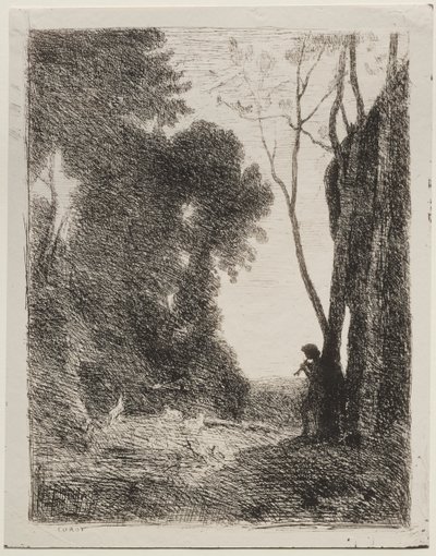 El Pequeño Pastor de Jean Baptiste Camille Corot