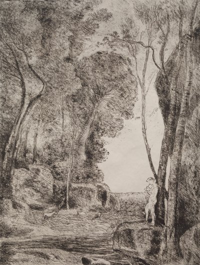 El pequeño pastor de Jean Baptiste Camille Corot