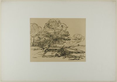 La torre solitaria de Jean Baptiste Camille Corot