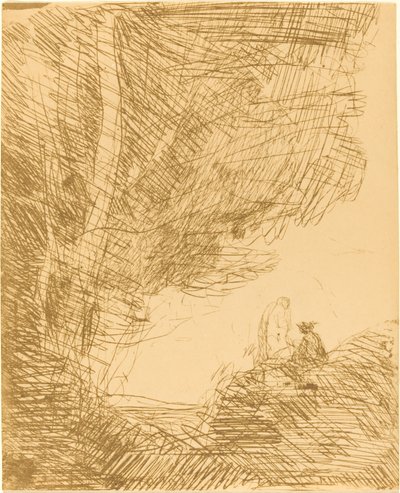 El Poeta y su Musa de Jean Baptiste Camille Corot