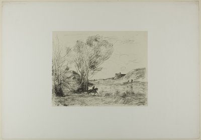 El jinete en los juncos de Jean Baptiste Camille Corot