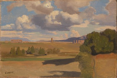 La Campiña Romana, con el Acueducto de Claudio de Jean Baptiste Camille Corot