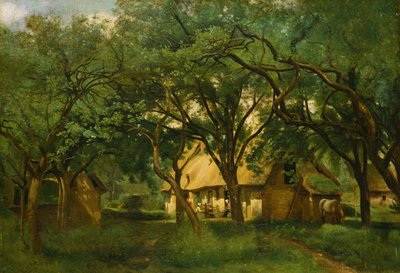 Granja de Toutain en Honfleur de Jean Baptiste Camille Corot