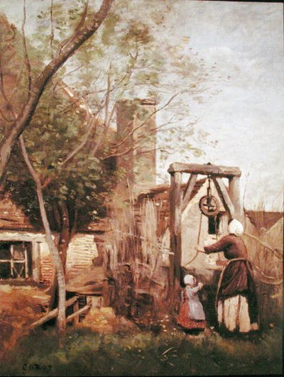 El Pozo de Jean Baptiste Camille Corot