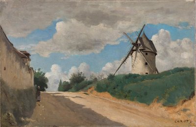 El molino de viento, ca. 1835-1840 de Jean Baptiste Camille Corot