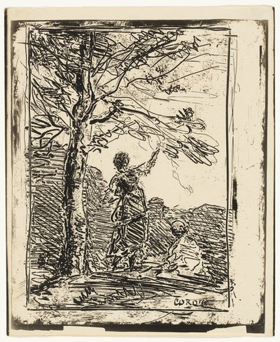 La joven doncella y la muerte de Jean Baptiste Camille Corot