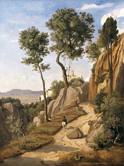 Vista de Volterra, 1838 de Jean Baptiste Camille Corot