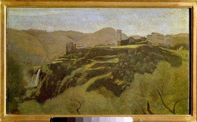 Vista de las cascadas por Tivoli de Jean Baptiste Camille Corot