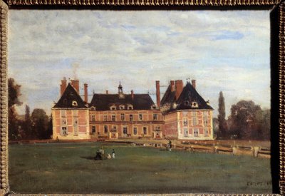 Vista del castillo de Marie Caroline, duquesa de Berry en Rosny, en los Yvelines de Jean Baptiste Camille Corot