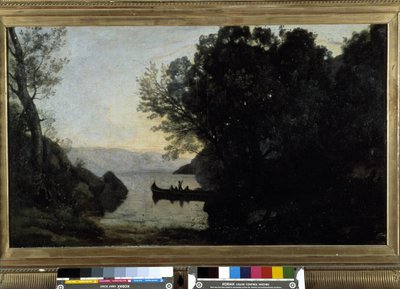 Vista tomada desde Riva, Tirol italiano de Jean Baptiste Camille Corot