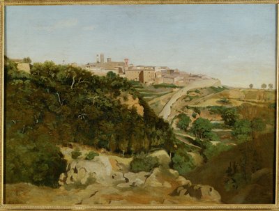 Volterra, le municipe - Volterra, Italia ... de Jean Baptiste Camille Corot