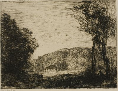 Campo boscoso de Jean Baptiste Camille Corot
