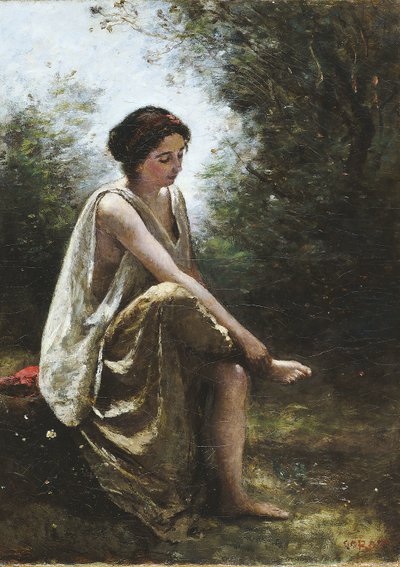 Eurídice Herida de Jean Baptiste Camille Corot