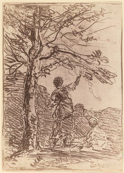 Joven y la muerte La Jeune Fille et la Mort, 1854 de Jean Baptiste Camille Corot