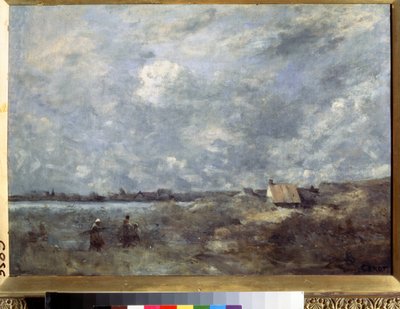 ""Tormenta en el mar en el Pas de Calais"" (Clima tormentoso. Pas de Calais) Pintura de Camille Corot (1796-1875) hacia 1870 Museo Pouchkine, Moscú de Jean Baptiste Camille Corot