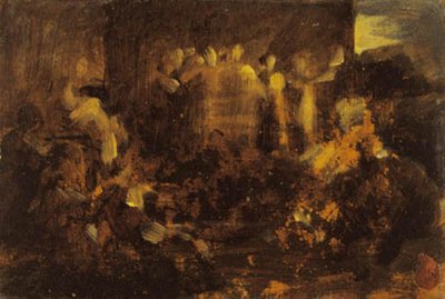 La muerte de Ananías de Jean Baptiste Carpeaux
