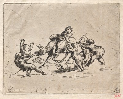 Bacanal con niños y burro de Jean Baptiste Carpeaux