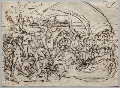 Caronte y las almas de los muertos de Jean Baptiste Carpeaux