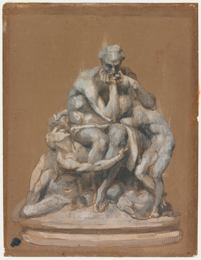 Estudio para la escultura Ugolino y sus hijos de Jean Baptiste Carpeaux