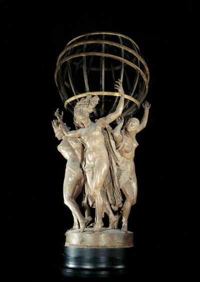 Las cuatro partes del mundo sosteniendo la escultura terrestre por Jean Baptiste (Jean-Baptiste) Carpeaux (1827-1875) siglo XIX París, Museo de Orsay de Jean Baptiste Carpeaux