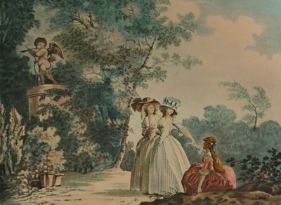 Las Tres Hermanas en el Parque de Saint-Cloud de Jean Baptiste Chapuy