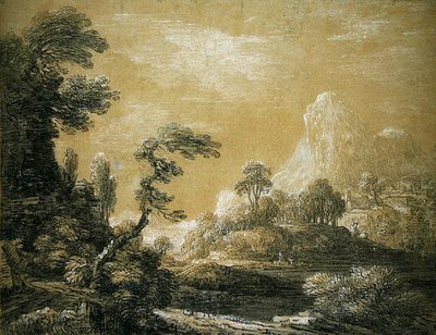 Paisaje clásico de Jean Baptiste Claude Chatelain
