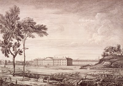 Vista del Hospital de Londres en Whitechapel Road, 1753 de Jean Baptiste Claude Chatelain