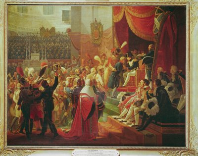 Primera distribución de la Cruz de la Legión de Honor En la iglesia Les Invalides ... de Jean Baptiste Debret