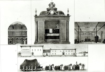 Procesión funeraria y monumento del Emperador Leopoldo, de 