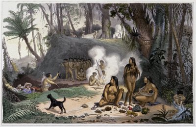 Indios en Brasil de Jean Baptiste Debret