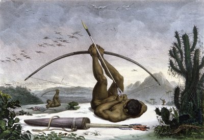 Indios tirando del arco de Jean Baptiste Debret