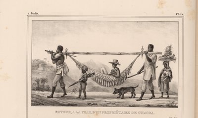 Retour, a la ville, dun propriétaire de chacra, 1835 de Jean Baptiste Debret