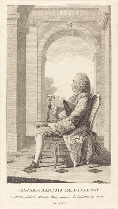Gaspar-François de Fontenay de Jean Baptiste Delafosse, after Louis de Carrogis, called Carmontelle