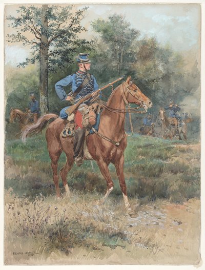 Chasseur à Cheval (Soldado a caballo) de Jean Baptiste Edouard Detaille