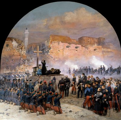 Expedición de Constantino durante la conquista de Argelia: Funeral del General Denis de Damremont de Jean Baptiste Edouard Detaille