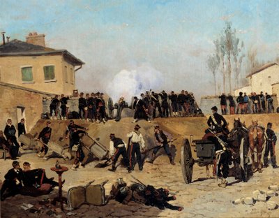 Sitio de París: combate en Villejuif el 19/09/1870 de Jean Baptiste Edouard Detaille